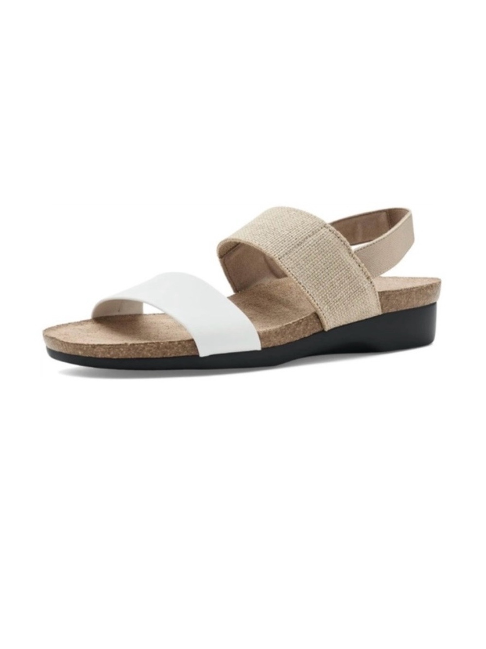 Munro pisces Beige and White Slingback Sandal 9N